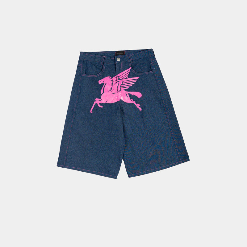 Pink Extended Pegasus Jorts