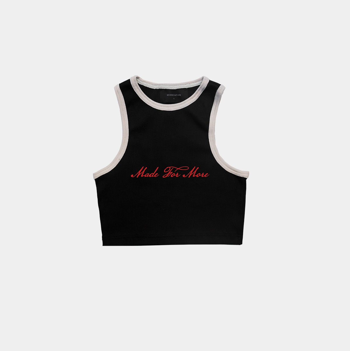 BLACK HENNESSY CROPPED TANK TOP
