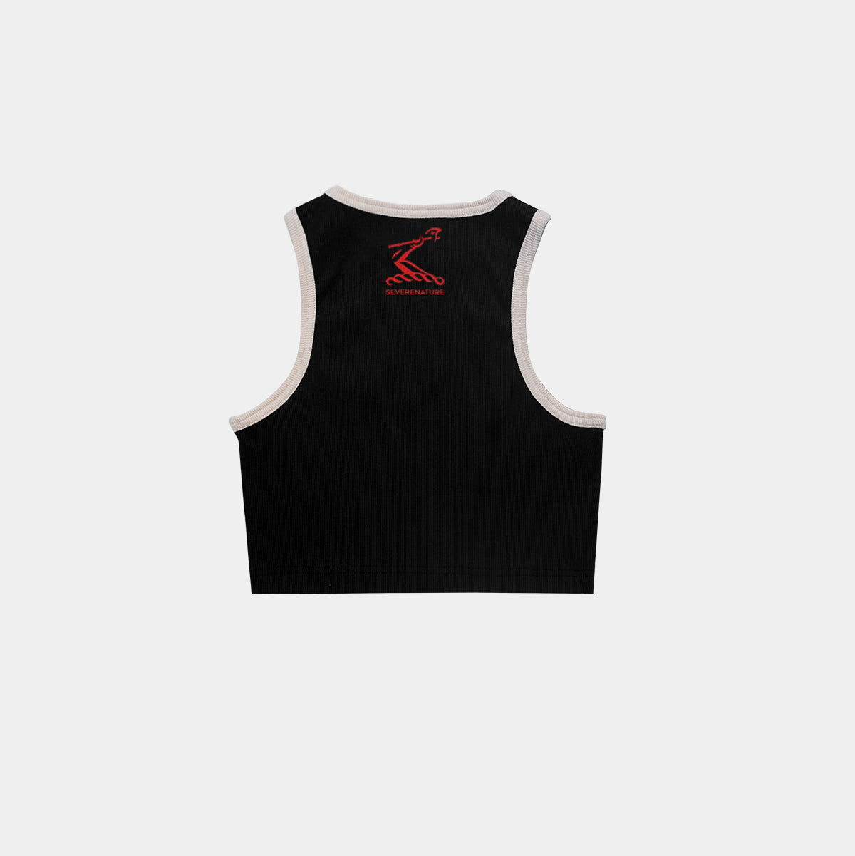 BLACK HENNESSY CROPPED TANK TOP