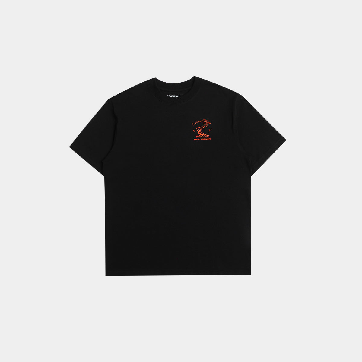 BLACK RED HENNESSY LOGO  T-SHIRT