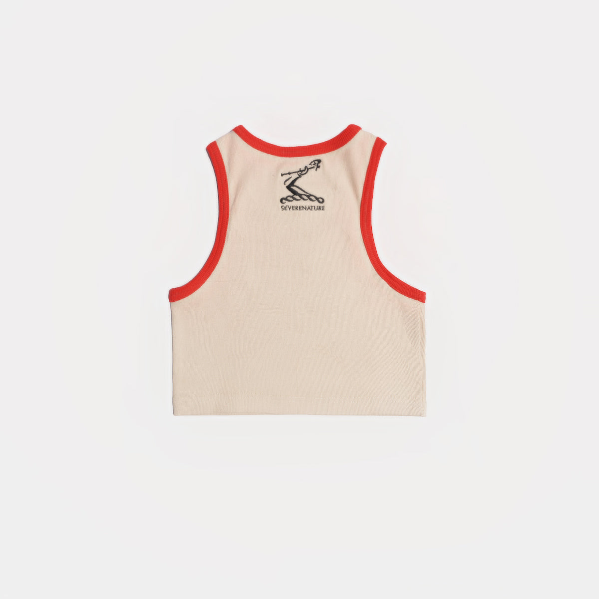 CREAM HENNESSY CROPPED TANK TOP