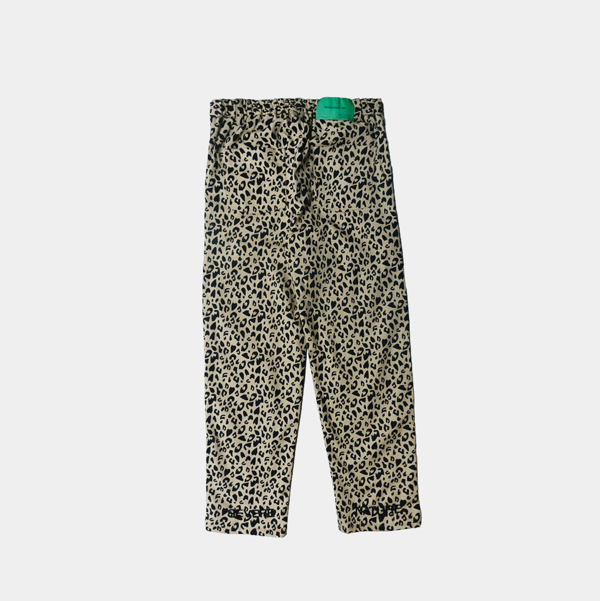 Cream-Black Wild Cheetah Pants