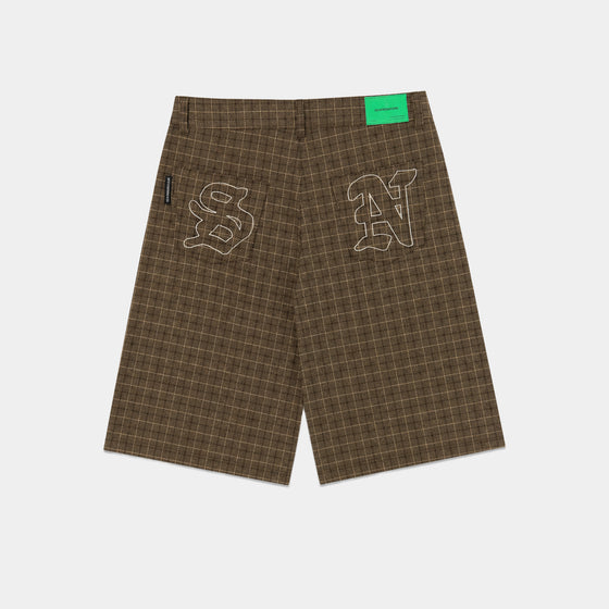 BROWN CHECKERED JORT