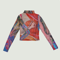 Cayenne mesh long sleeve t-shirt