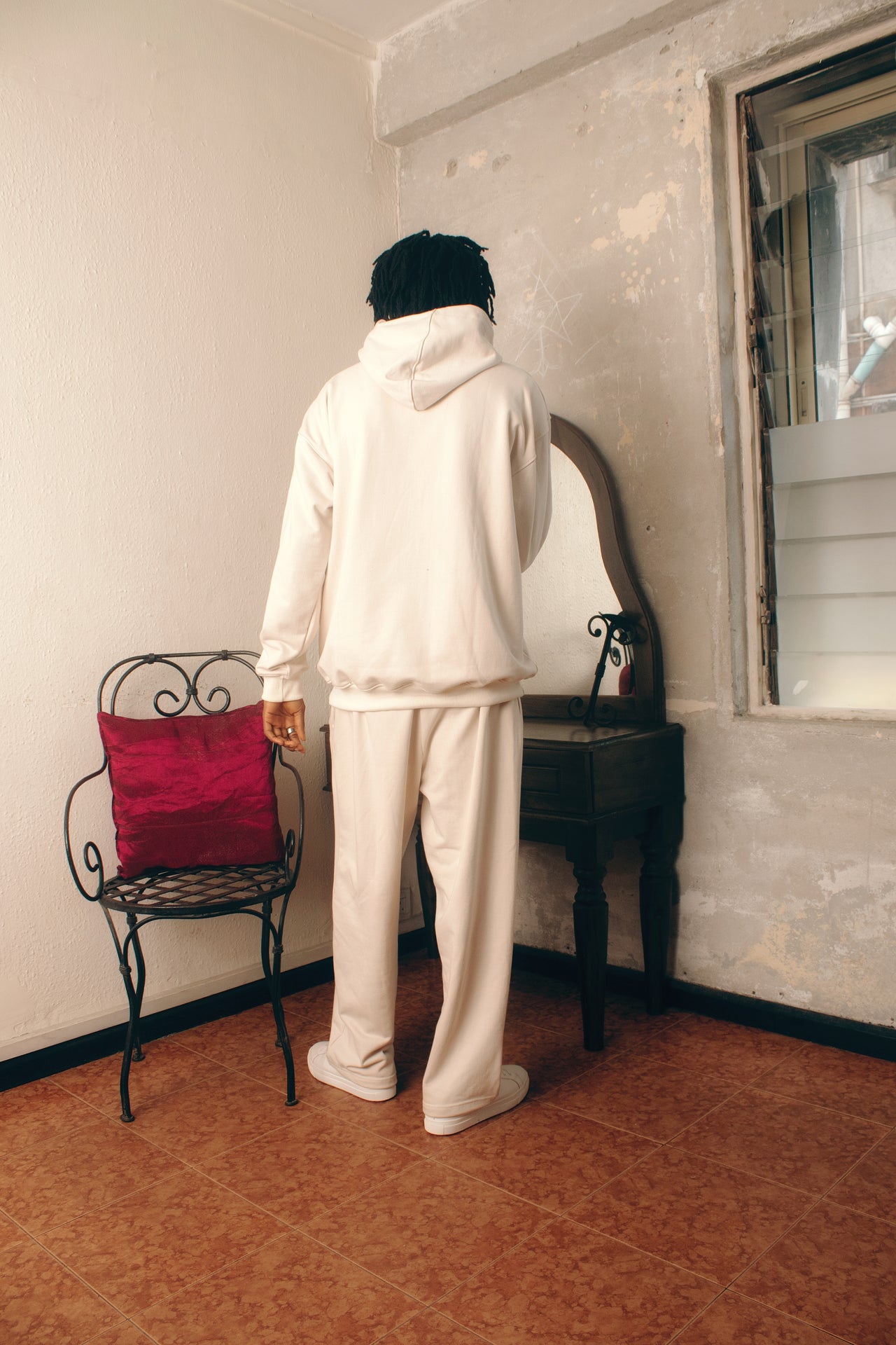 Heavyweight Neutral Cream Sweatpants