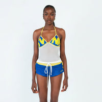 Femme Bikini Blue/White top