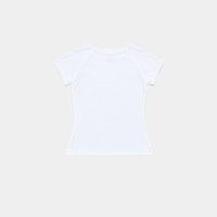 WHITE MASCOT BABY TEE