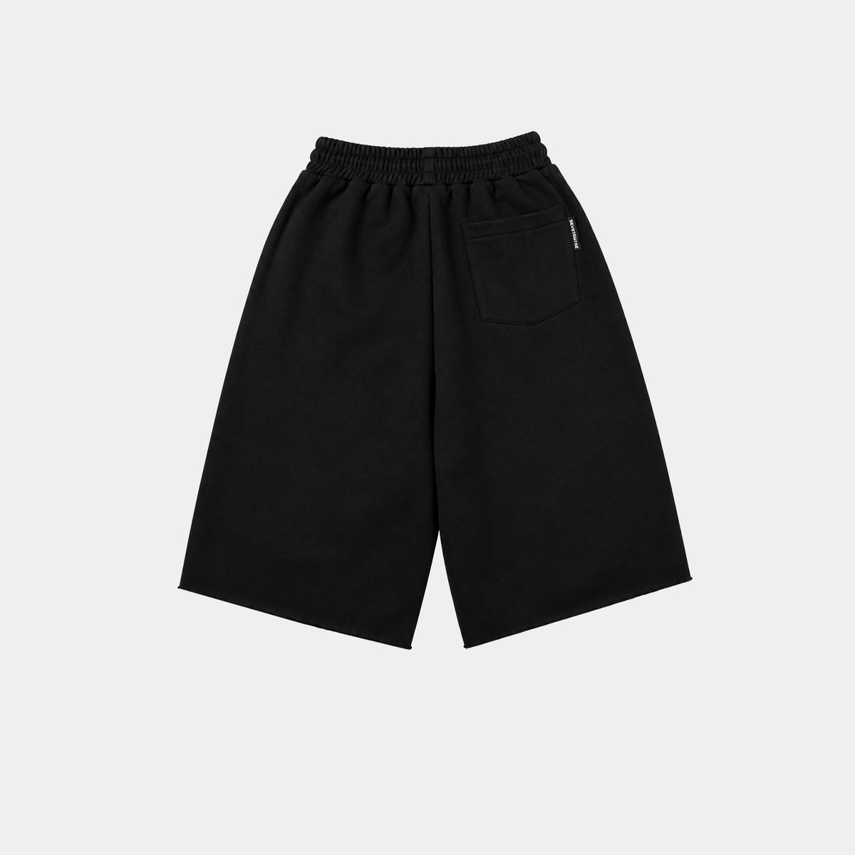 BLACK/YELLOW SWEAT JORT