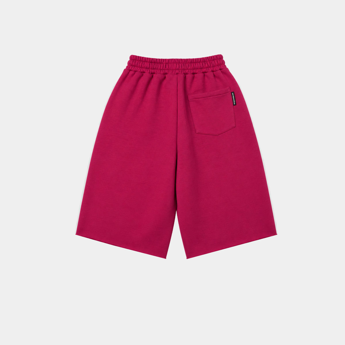 HOT PINK/YELLOW SWEAT JORT
